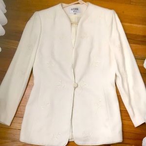 Vintage Cream colored fancy blazer used